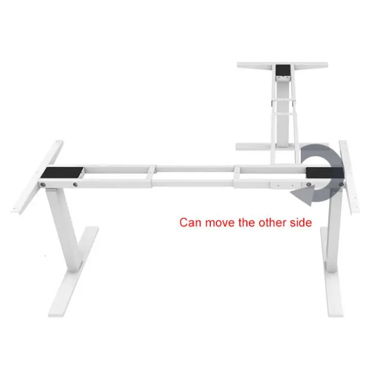 Office Adjustable Height Electric 3 Legs Desk Triple Motor Corner Sit Stand Desk L Shaped Standing Desk