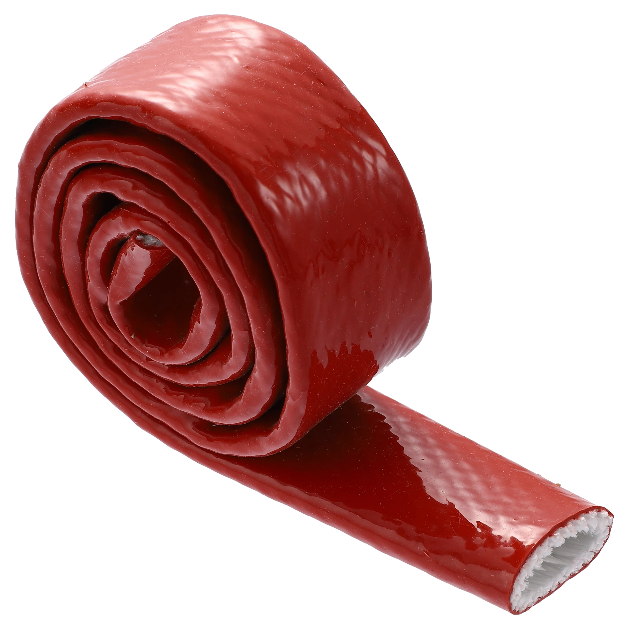 China factory manufacturer Heatproof insulation materials silicone rubber glassfibre fire sleeve to hydraulic hoses