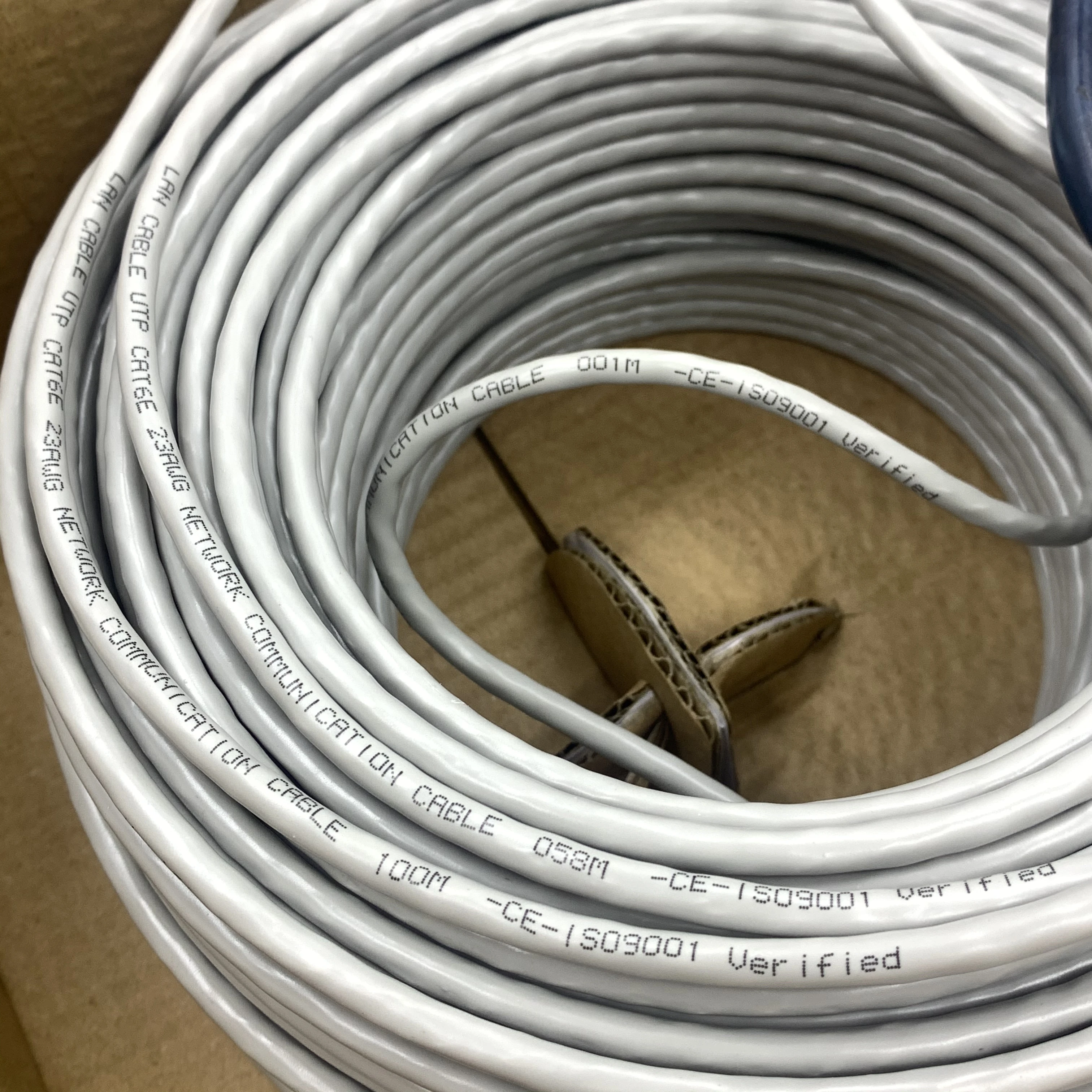 Компьютерный Ethernet-кабель KICO сетевой UTP CAT6 100 метров кабель