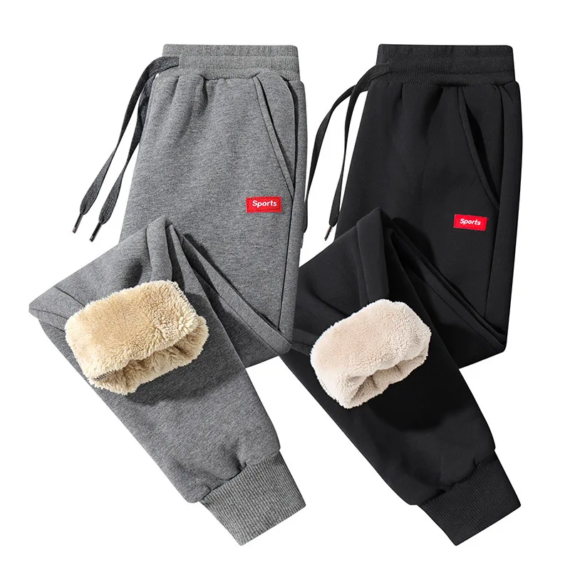 Sweat Thick Sweat Pants Men Trousers Clothing Latest Casual Trousers Nylon / Cotton OEM Custom Service Street Wear Pants Fleece