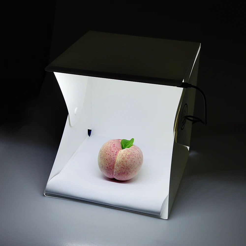 20cm mini Studio Photography Studio Lightbox Room Box Tabletop Shooting Tent Photo Background LED Lightbox
