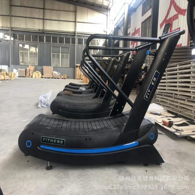 commercial self- generated curve treadmill gym running equipment Curved treadmill