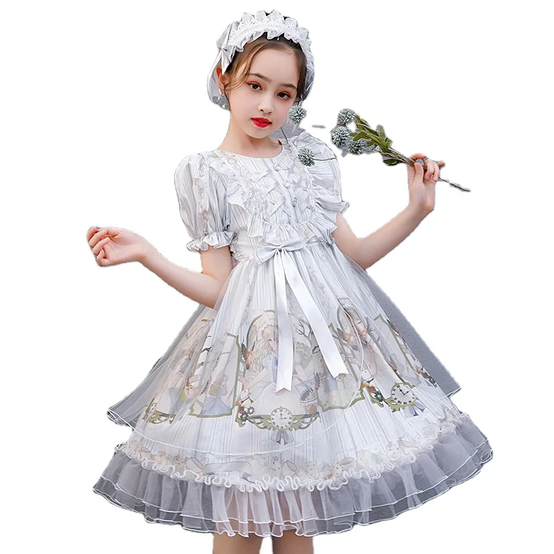 2022 The little girl wore a dress cheap children wool coat dress beautiful girl kids clothing
