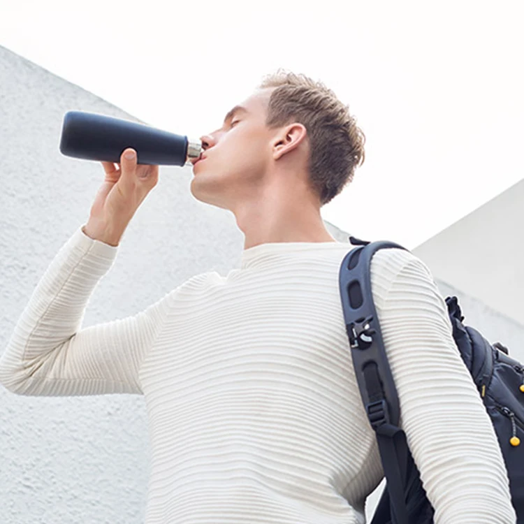 Smart Alarm Clock Reminder Function 220mah Waterproof Luxury Water Bottle Stainless Steels