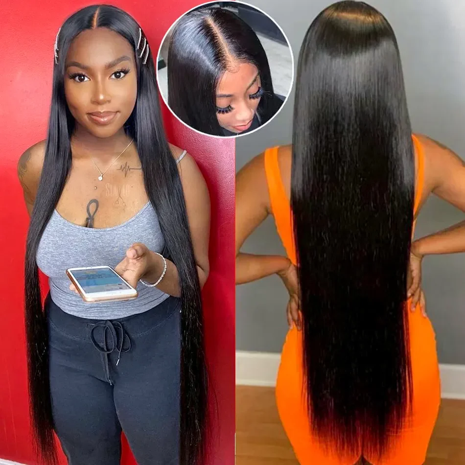 12A Bone Straight Swiss HD Lace Front Wigs For Black Women,100% Frontal Glueless 360 Full Hd Lace Wig,Raw Indian Hair wig Vendor