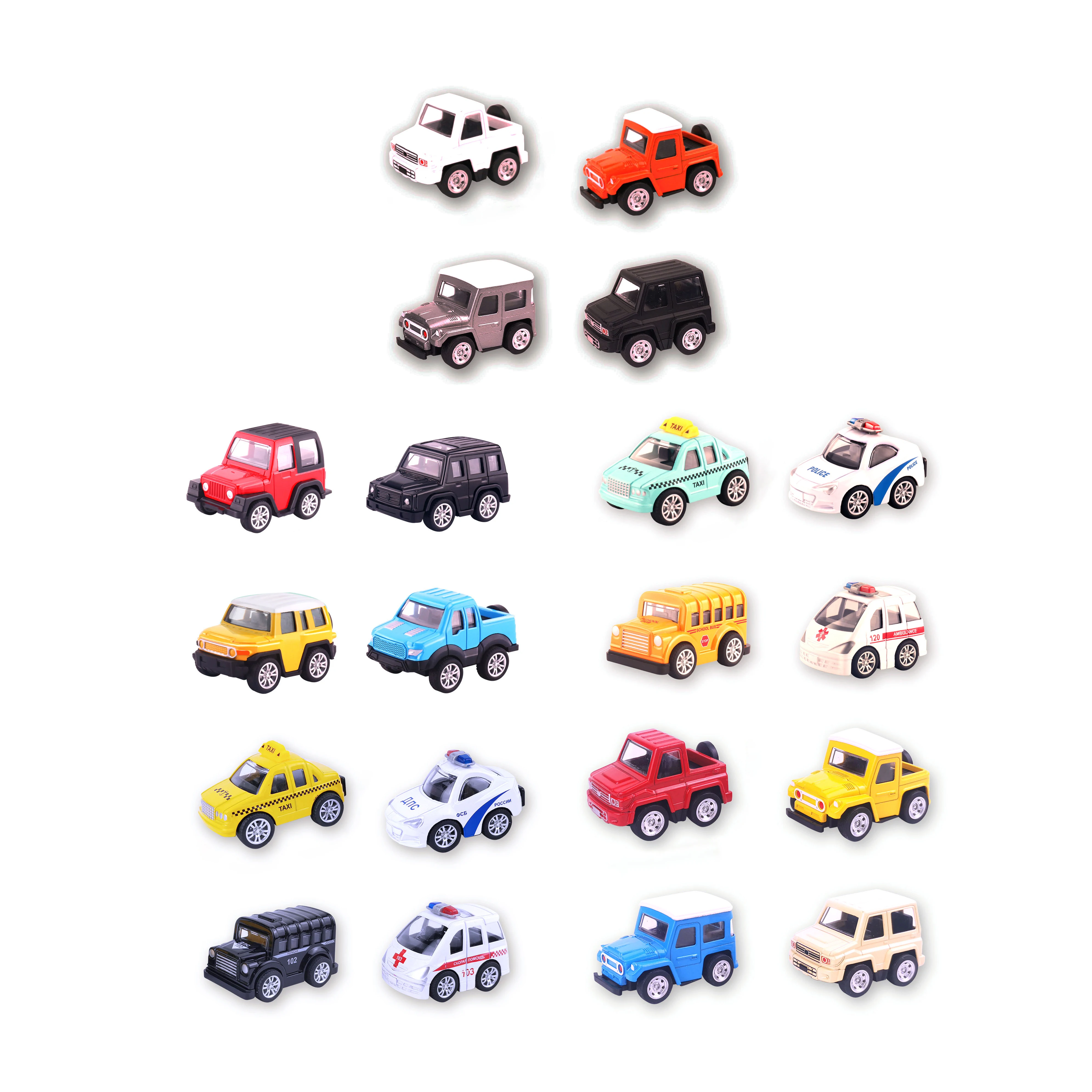 Hot Selling Mini Alloy Metal Toy Cars Set Pickup Die Cast Pull Back Car Q Style Small Alloy Car For Kids