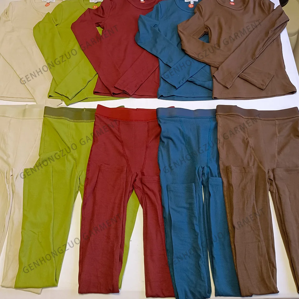 Women Set Soft Second Skin Body Loungewear Manufacturer Custom  Women 2 Piece Pant Set Lounge Set Outfit