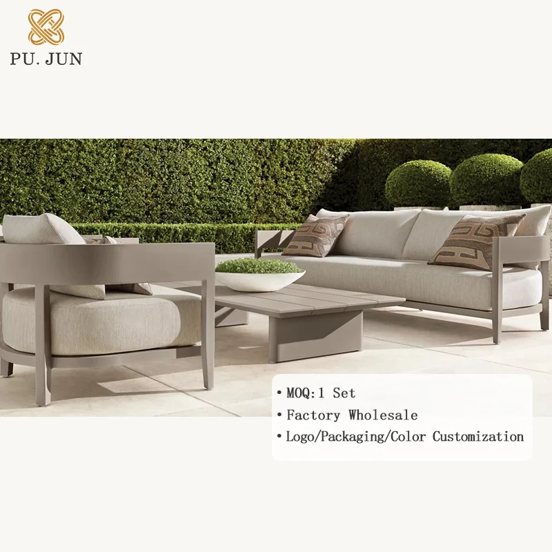 new modern design alloy couch with glass outdoor furniture aluminum sofa set ambia metal aluminium garden furniture outdoor set