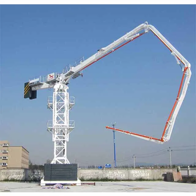 38M concrete machinery climbing type hydraulic spreader lattice tower concrete placing boom for sale