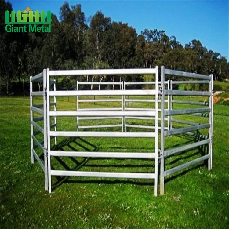 Portable Sheep and Goat Farm Gate with Iron Frame Hot Dip Finish Square Holes Waterproof for Yard Security Factory Use