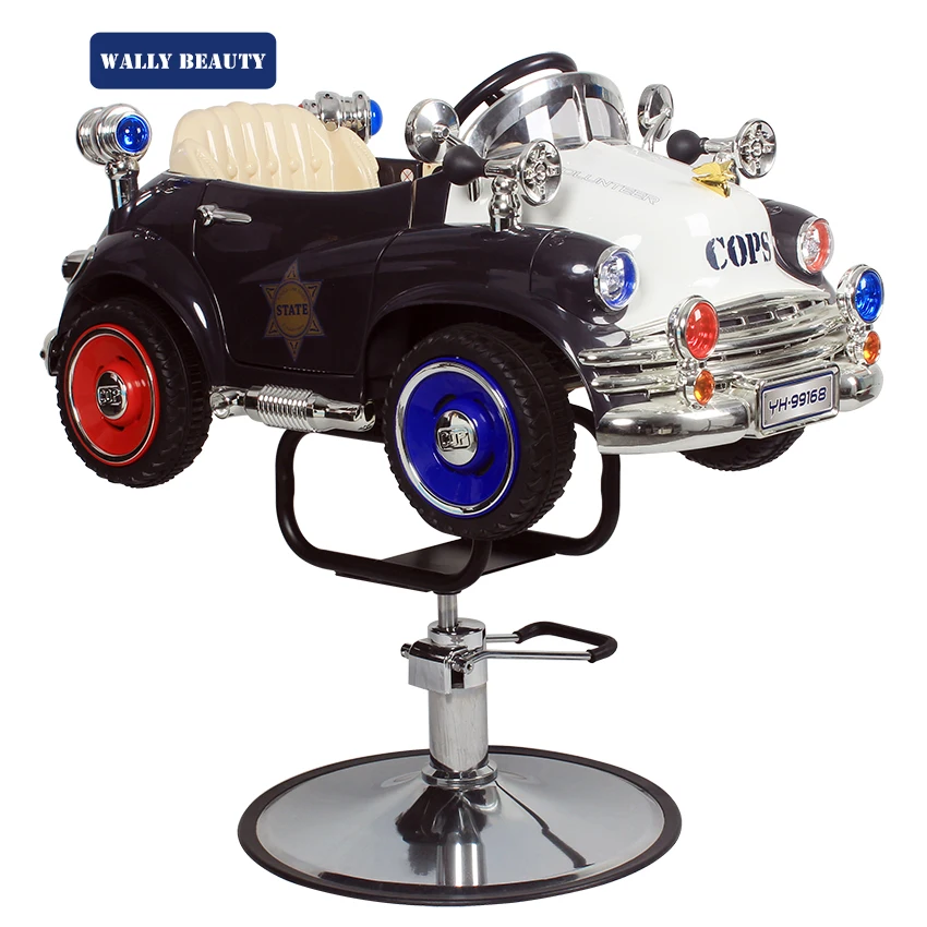 Wallybauty Kids Hair Cutting Blue Baby Toy Car Children Hairdressing Barber Chair