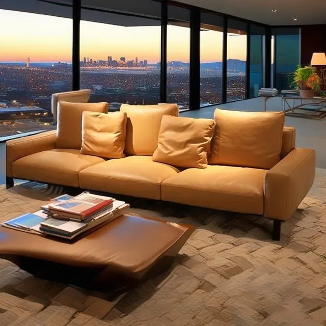 Italian Designer Furniture Luxury Sofa Set Modern luxury sofa Villa Premium 3 Seater Living Room Leather Sofa