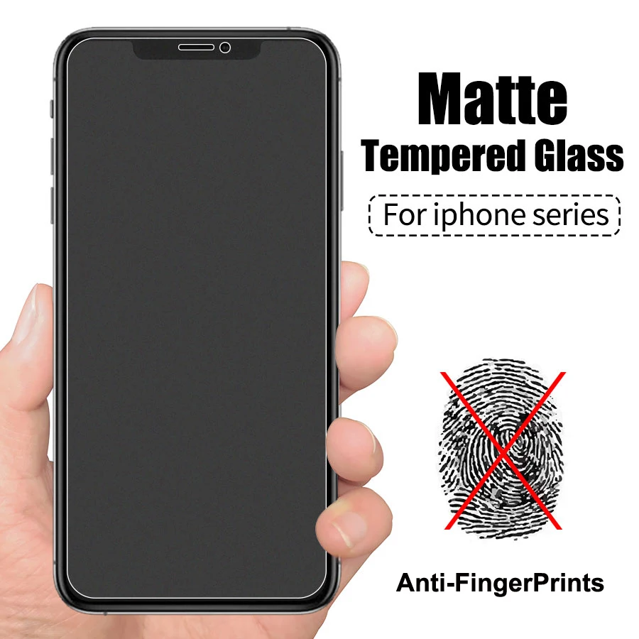 2 Pack 2.5D Matte Frosted Anti Glare 9H Premium Tempered Glass for iPhone 13 Pro Max Mobile Phone Screen Protector