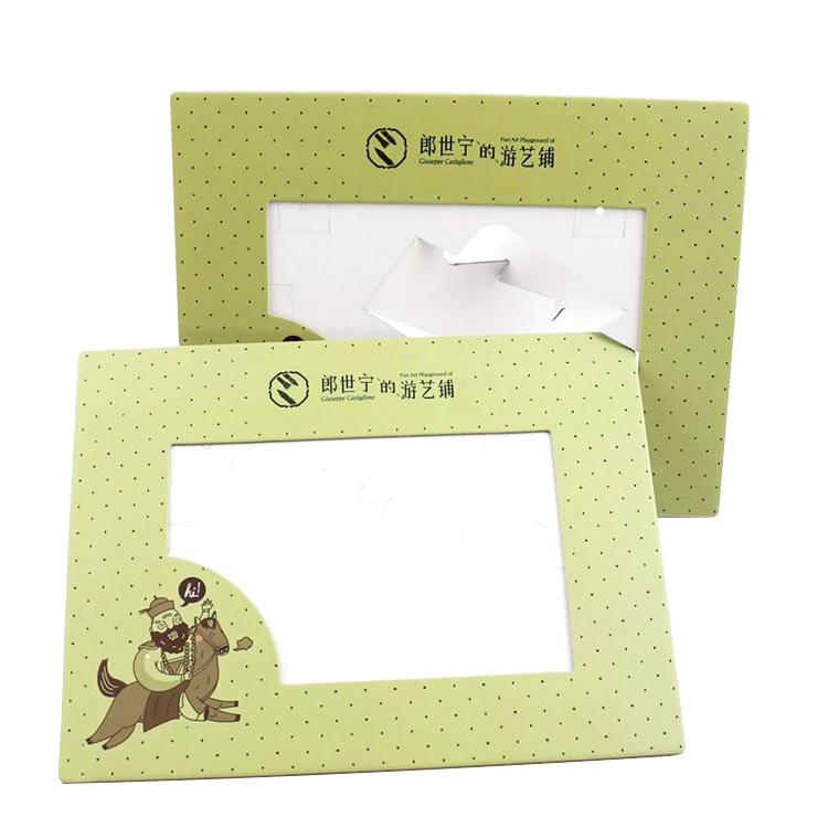 
Custom promotion gift cheap photo frame / cardboard paper photo frame 