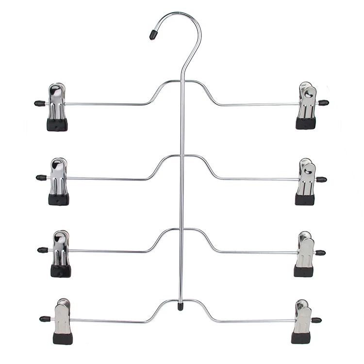 Designed Especially Multifunctional Clothes Hanger Saving Space Exhibition Non-slip Metal Clothes Hanger