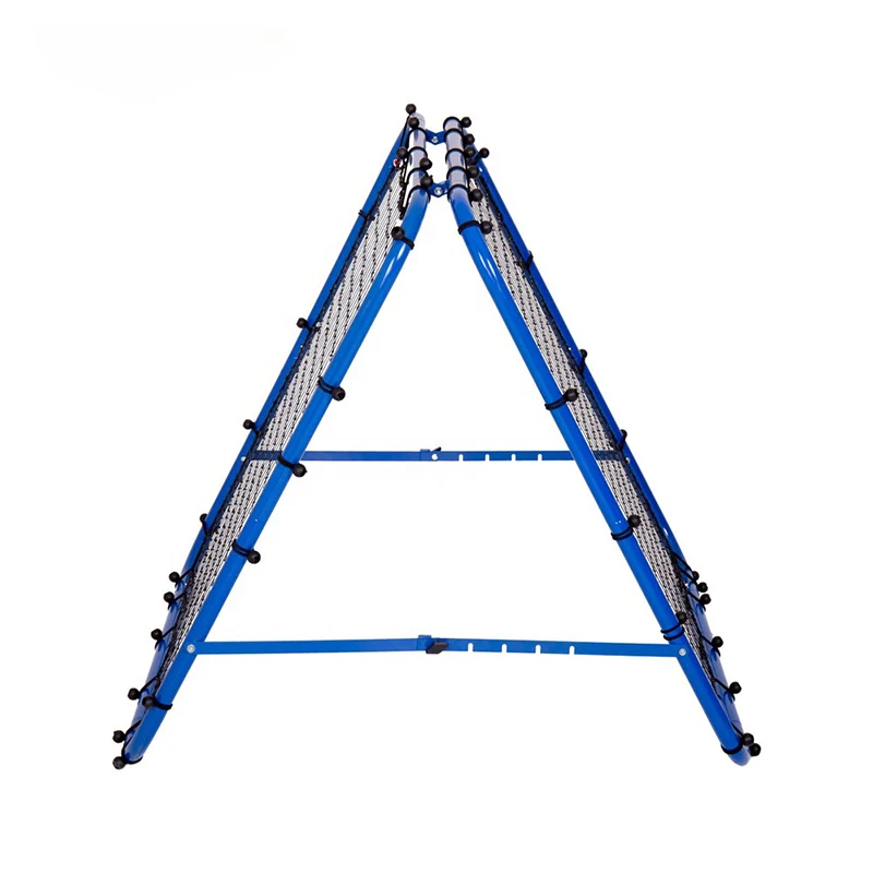 Adjustable outdoor football soccer training Kickback sturdy metal tube rebounder net