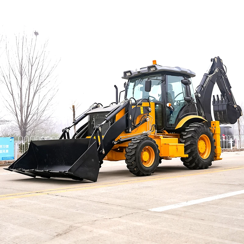 Cheap Diesel 4 Wheel Drive New Brand New Articulated Multi function Backhoe