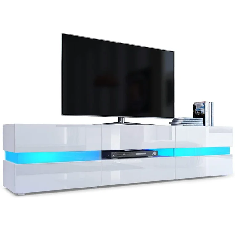 Contemporary Simple Design Wooden Display Table Stand LED TV Cabinet Living Room Furniture