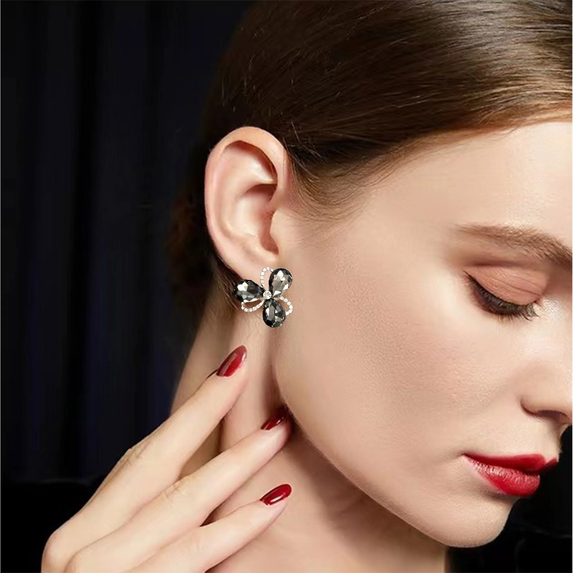 New Arrival Bling Glitter Drop Earring Designer necklace Luxury Brand Jewelry Inspired Popular Double Letter CC CD GG Earrings