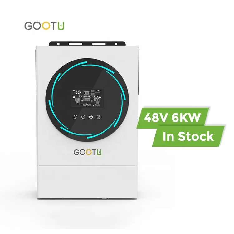Инвертор системы солнечной энергии GOOTU 6 кВт преобразователь 220 В переменного тока 380 48 гибридный солнечный инвертор с контроллером зарядки