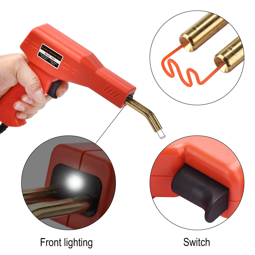 50W Hot Stapler Plastic Welding Machine auto Kit Plastic Repair Kit Hot Staple Gun Car Bumper Crack Repair Tools