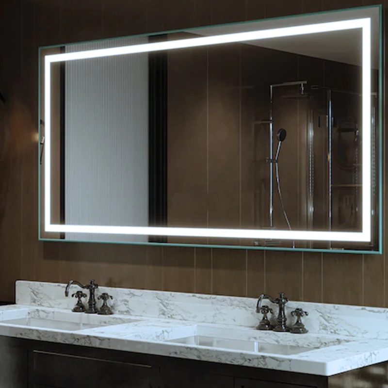 Factory customized led mirror Hotel Full UL CE touch sensor Anti-fog 2436/6036/4836 dimmer bathroom smart mirror