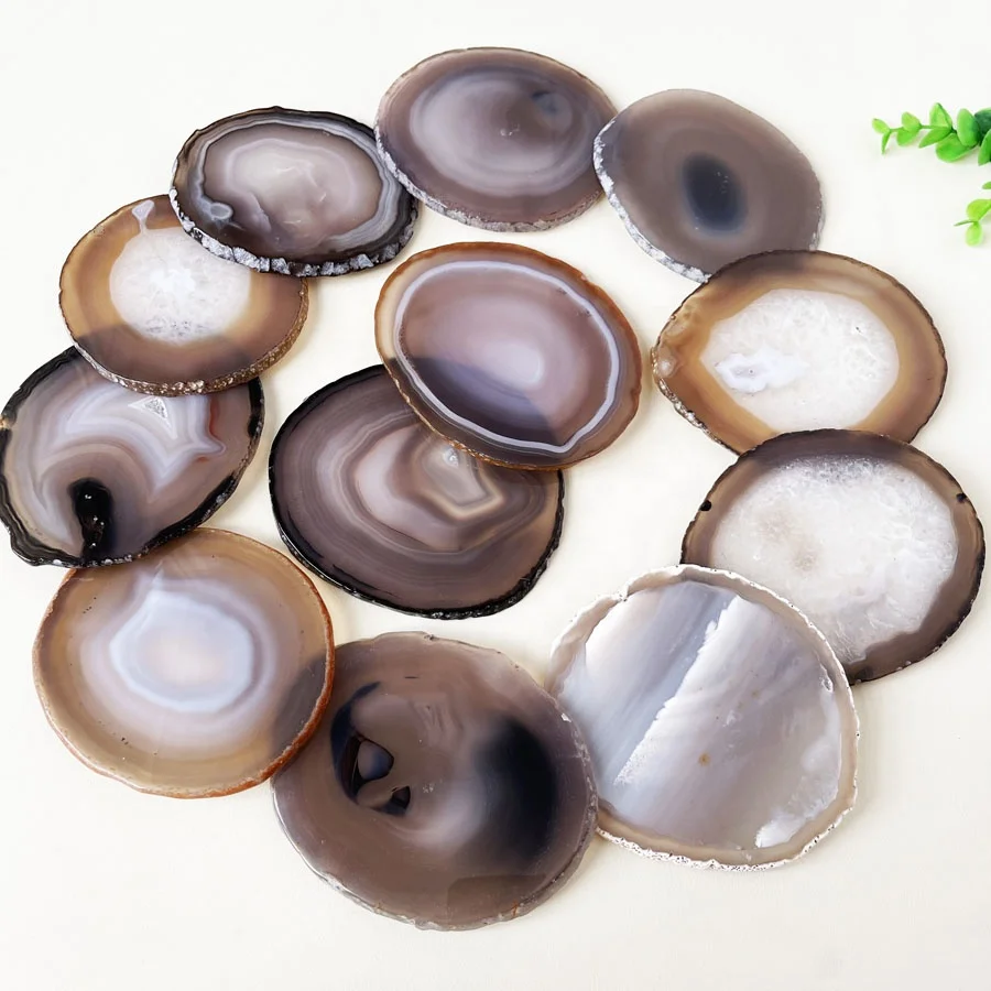 Wholesale Natural Crystal Slab Agate Slices for Coaster