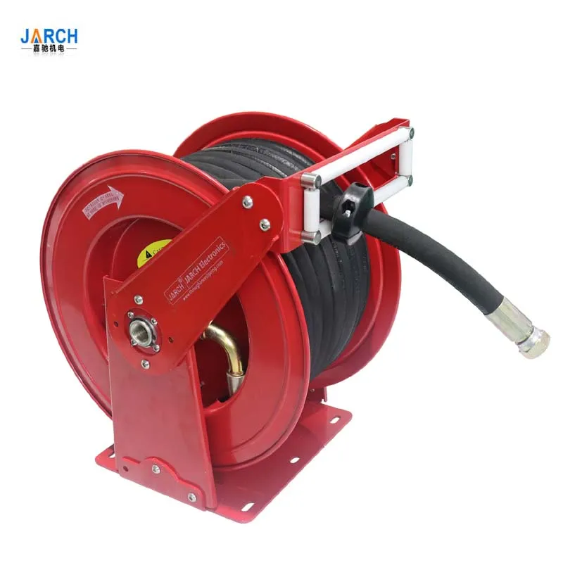Hydraulic hose reel rack retractable fuel delivery reel diesel fuel hose reel