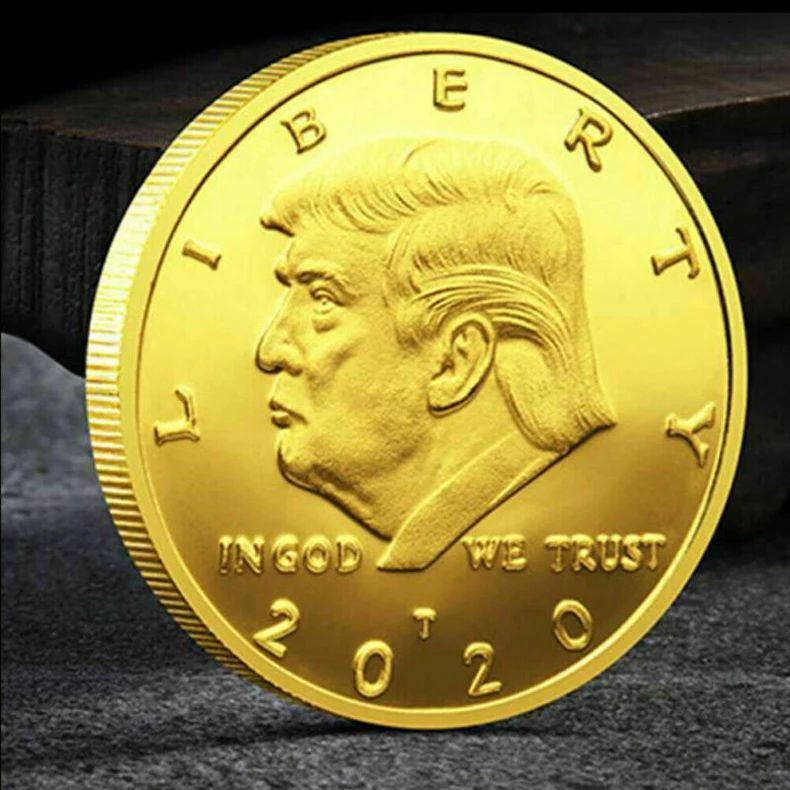  Золотые памятные монеты Трампа диаметром 40 мм от производителя на заказ коллекционный подарок сувенир