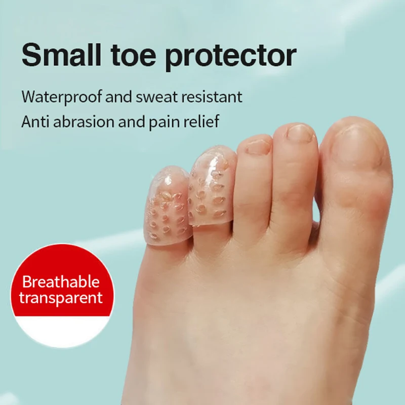 Wholesale small toe protective sleeve with breathable silicone toe protection, separated toe wear, anti wear joint softening