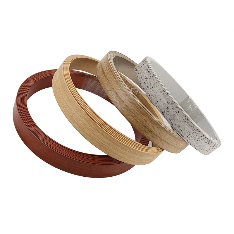 PVC furniture edge decorative flexible  plastic metal finishing plywood extrusion strip banding for furniture accessories