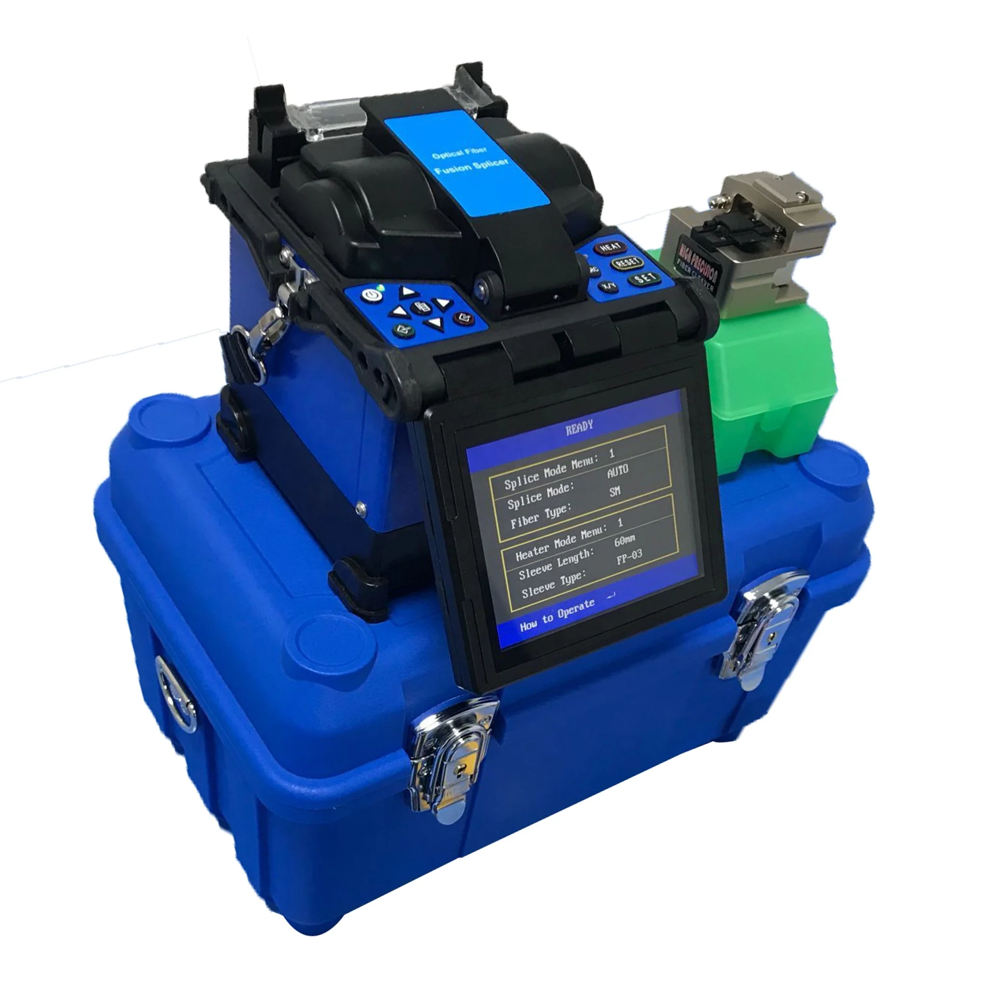 FTTH Small Size High Precision Optical Fiber Welding Machine with Multi-Language