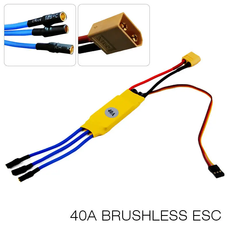 Cheap XXD 40A Brushless ESC Electric Motor Speed Controller with T plug connector for RC Airplane