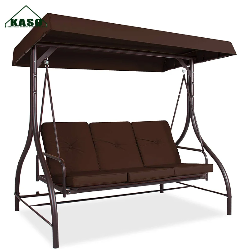 Canada Person Patio Canopy Furniture 300 Lb Capacity 3-Seat Seater 3 Seats Hotel Swing Chair