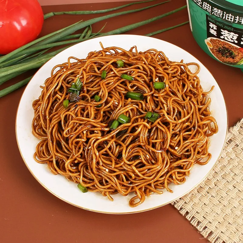 Wholesale Instant Heating Cooked Ready To Eat Noodles With Scallion Oil Asian Food Suitable For Restaurant