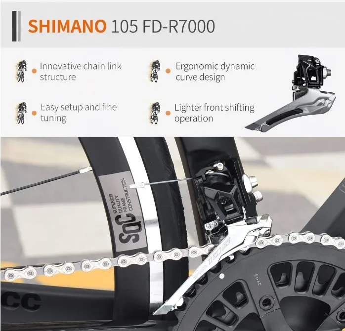 SAVA Factory Wholesale 22 Speed Carbon Fiber Frame Carbon Road Bike Bicycle Racing Bike with V Brake