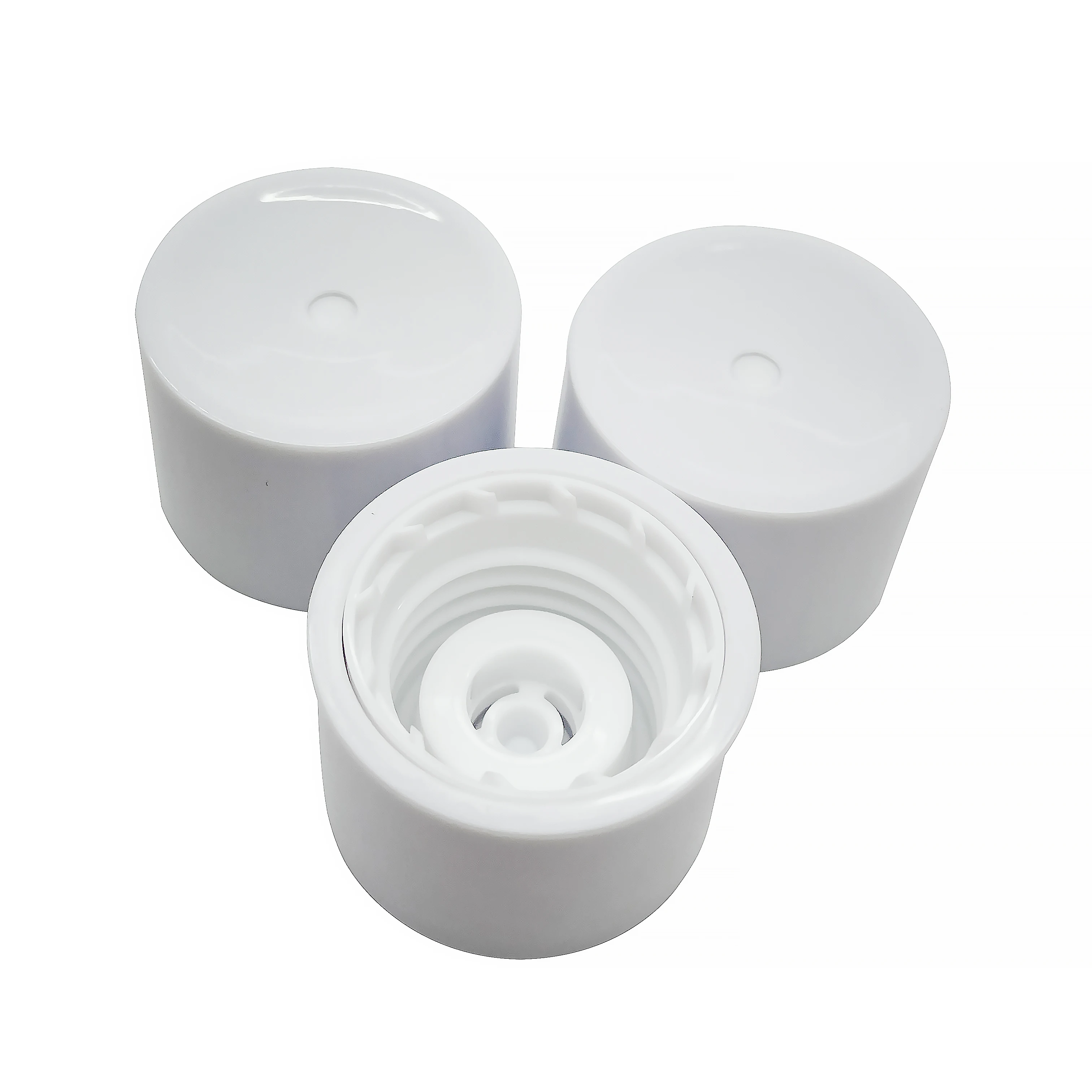 Manufacturers directly supply 24/410 high-grade essence combination screw cap PP rotating top out of liquid plastic cap