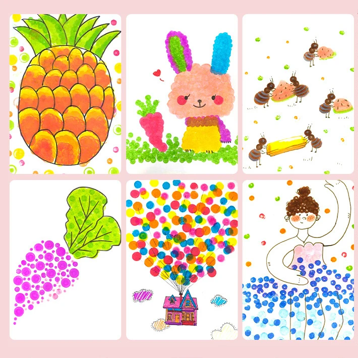 12 colors washable dot markers bingo dabbers for kids doodling painting drawing