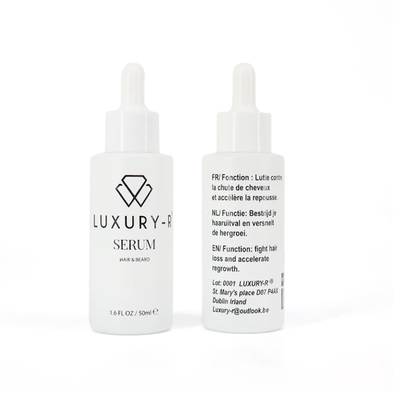 Custom Cardboard Magnetic Closure Flat Shoulder Essential Oil Dropper Bottle Box Cosmetic Skin Care Serum Bottle Packaging Box