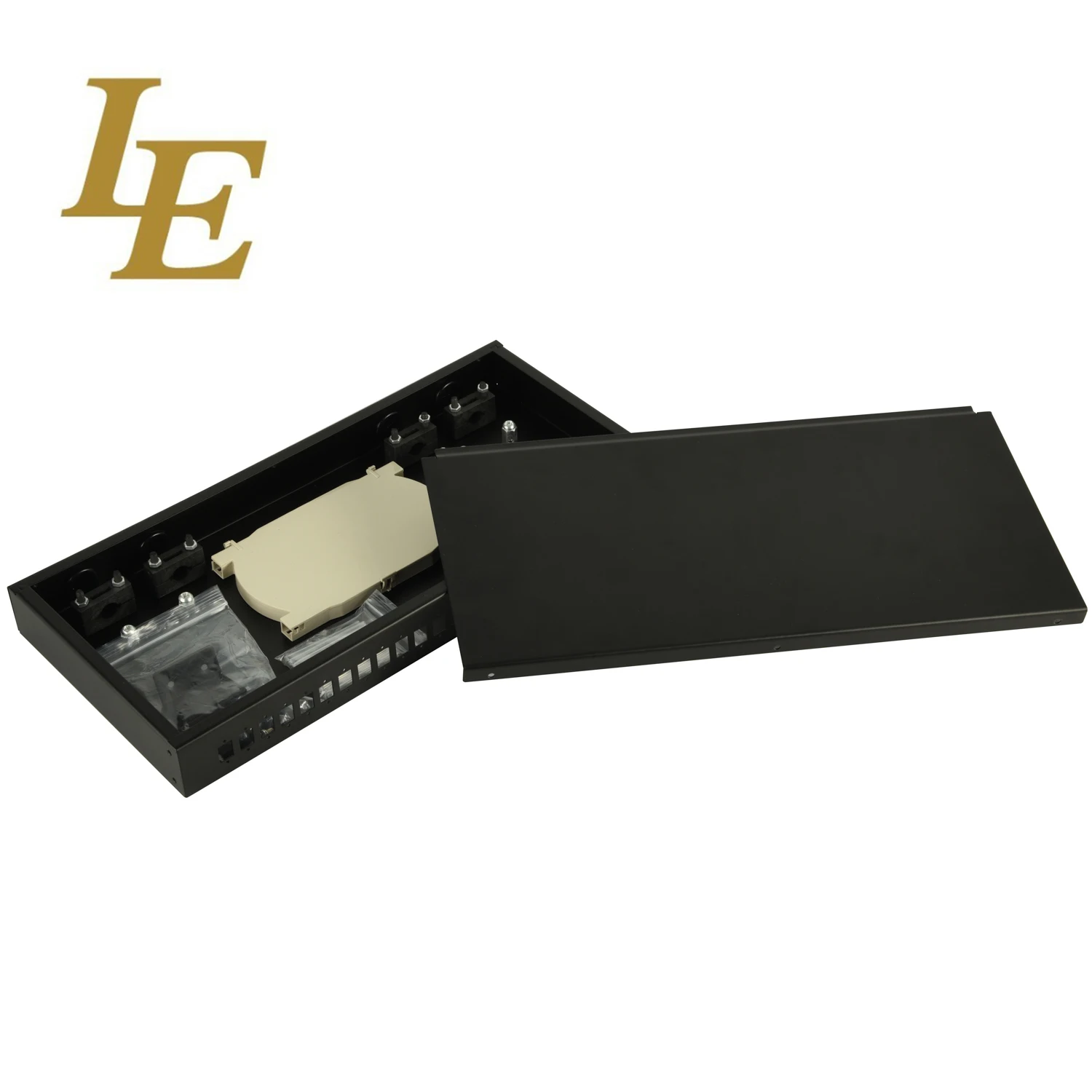 1 u wall mounted fiber optic patch panel