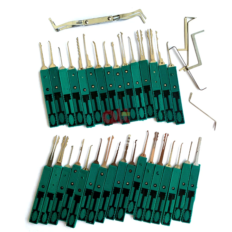klom fast stainless steel locksmith lock picking set,open door lock opening tool dimple unlocking lock pick set locksmith tools