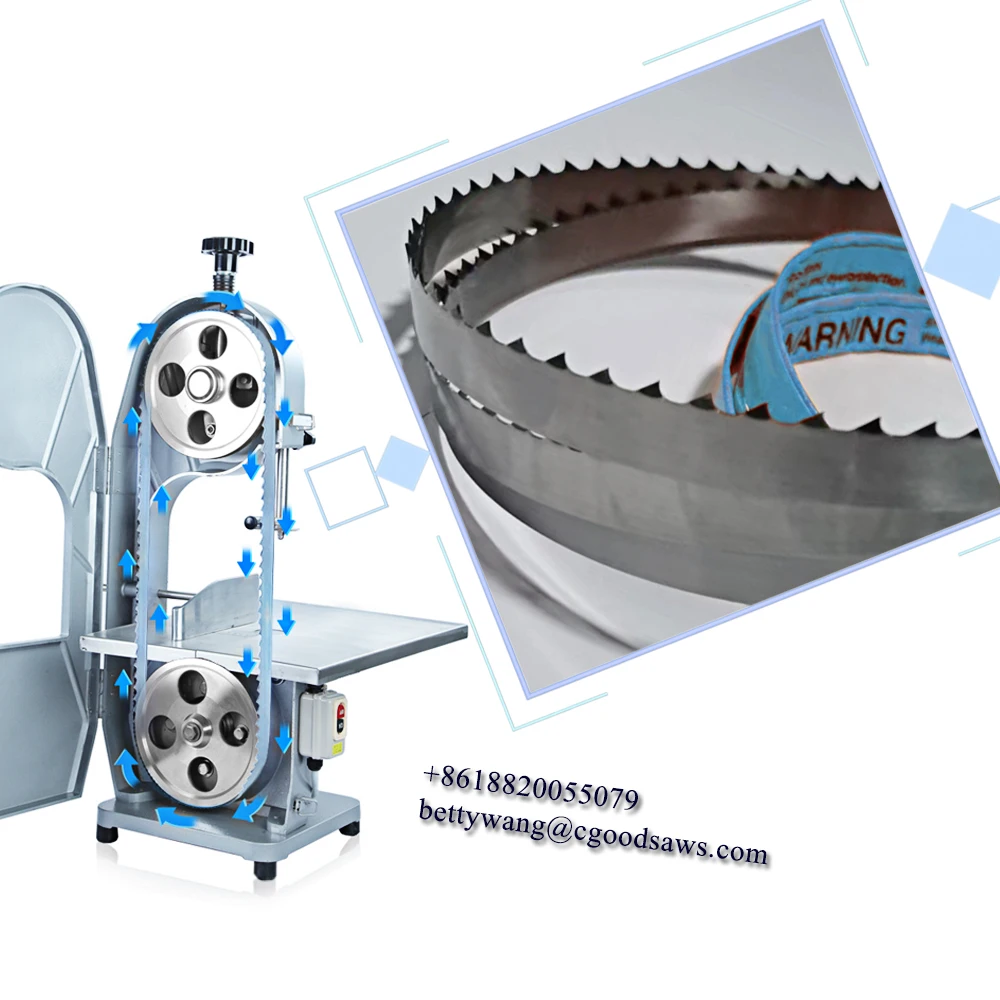 4Tpi Carbon Steel Bandsaw Blade Meat Cutting Saw Blades Bright Color Butcher Saws Kitchen Food Processing Cutting Blade
