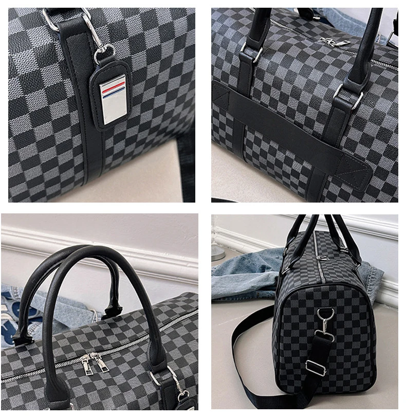 Wholesale Custom Designer Duffle Bag Unisex Waterproof Portable Polyester Gym Sport Travel Luggage Zipper Fashion Trending