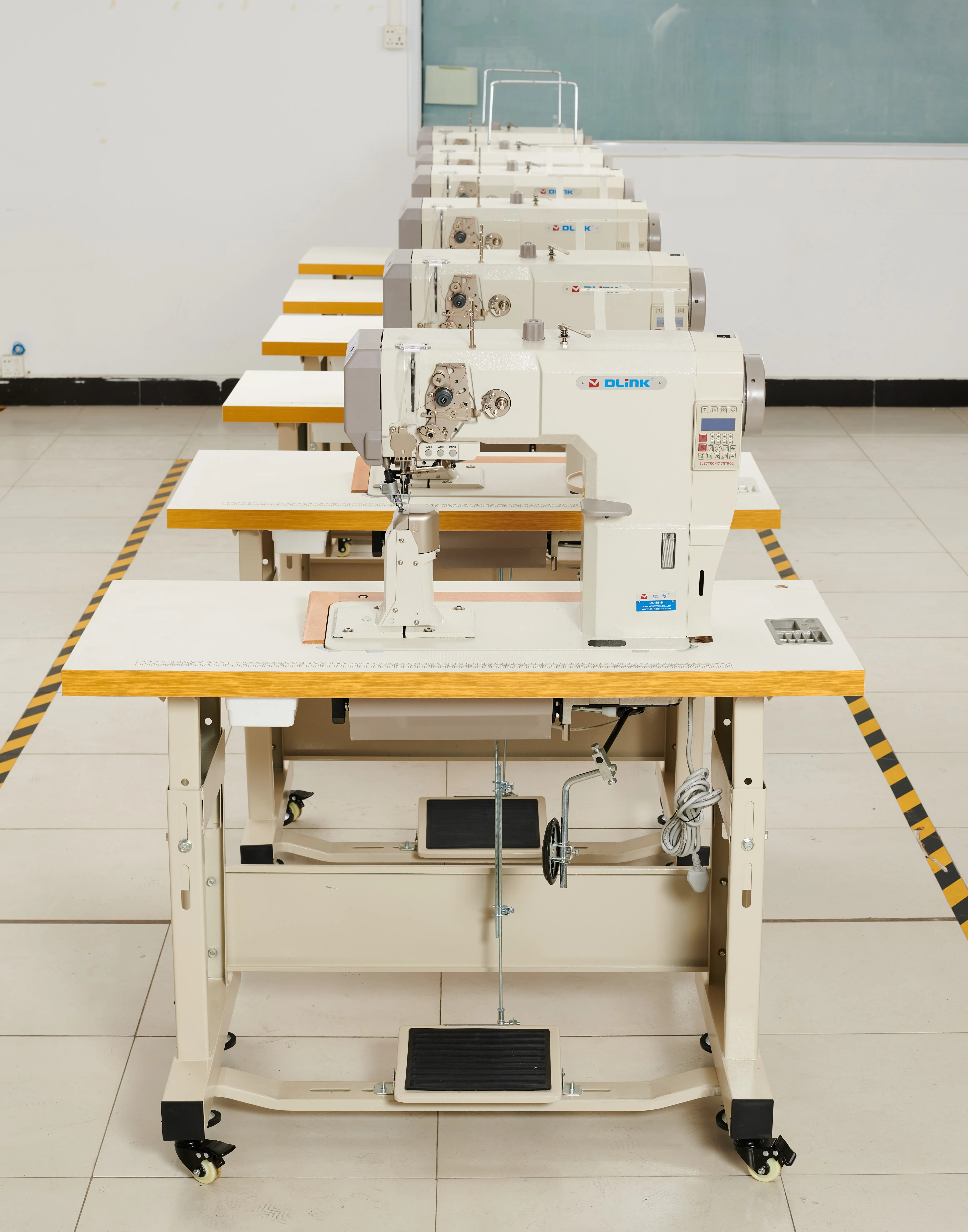 High Post Cylinder-bed Sewing Stitching Machine  with Thread Trimmer Wheel Feed Roller Foot Presser Needle Feed for Shoes Bags