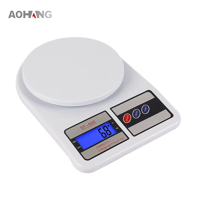Fruit Vegetable Coffee Spice Weighting Lid Display Battery Digital Kitchen Food Scale