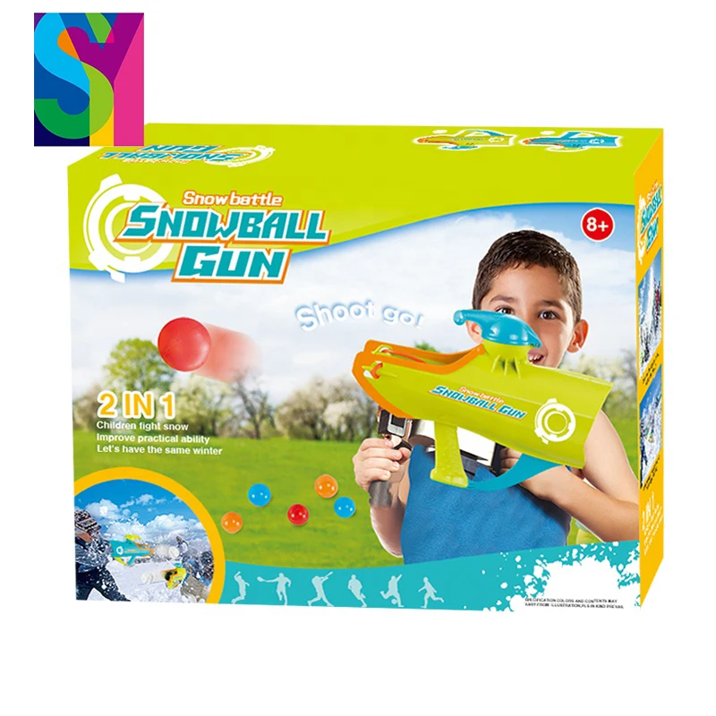 SY New Products 2 In 1 Children Outdoor Toy Paintball Shooting Game Snowball Gun
