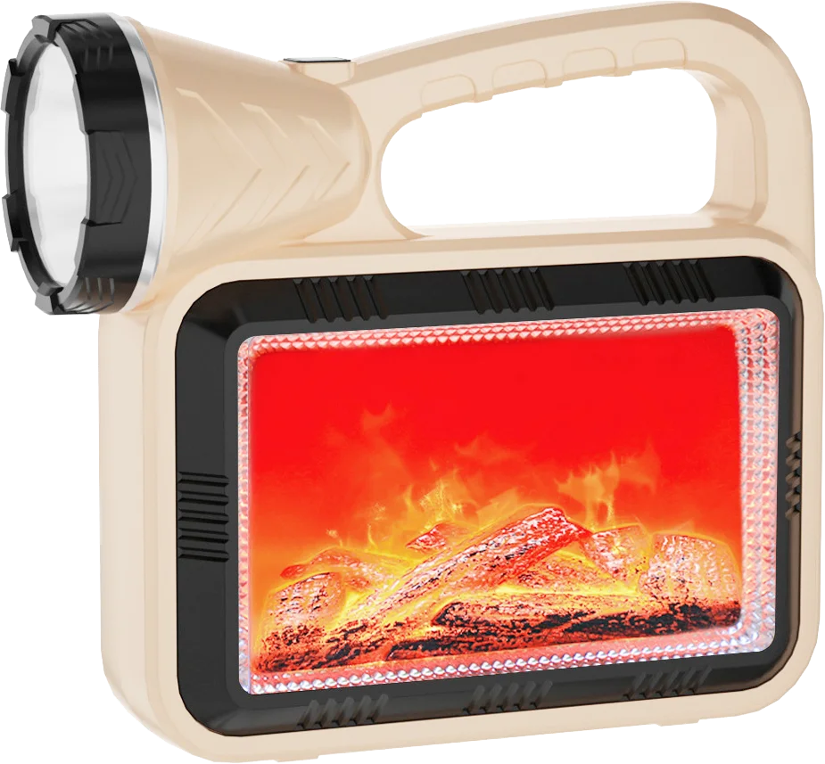 Multifunction Solar Type-c Charging With Power Display USB Output Portable Searchlight Spotlights
