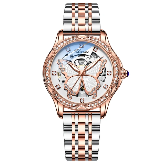 Best Gift Top Brand Luxury Creative Steel Women Bracelet Watches Women Automatic Mechanical Watch Waterproof Ladies Wrist Watch