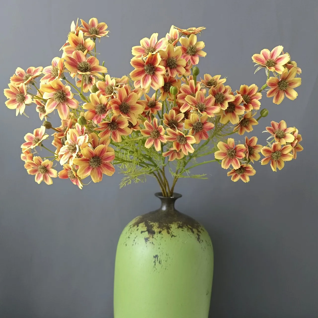 A016 Simulation Flower Wedding Props Decorative Chamomile Nordic Home Sample Room Indoor And Outdoor Decoration