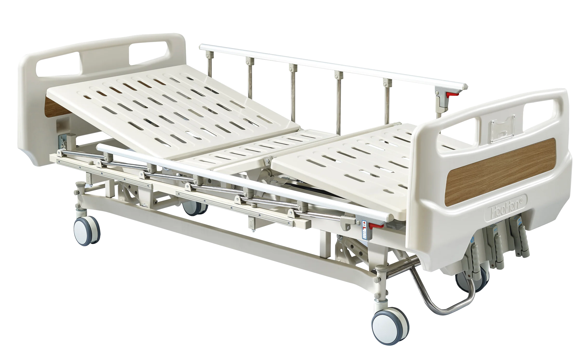 HH/SJC-I-G-008 Three Crank Manual Hospital Bed Medical Equipment with Metal Material Clinic and Hospital Brands Used Beds